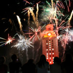 Commencement fireworks at UT.